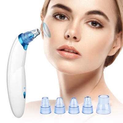 TOPHAVEN Blackhead Remover Pore Vacuum Suction Pimple Extractor Skin Care Facial Cleaning Tool for Women and Men