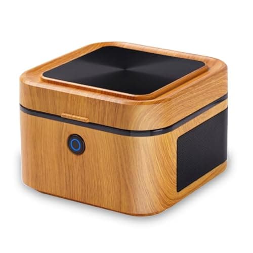 SHD Multifunctional Smokeless AshtrayUSB Rechargeable HEPA Filter Ashtray for Home Office Car Indoor Outdoor Brown