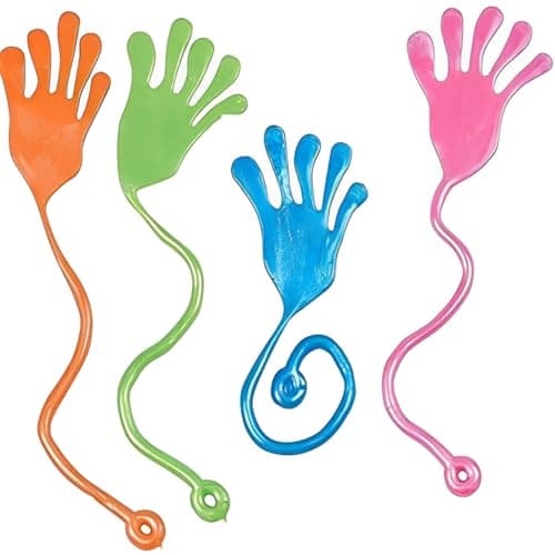 Tuko 20PCS Sticky Hands Sticky Finger Kids Party Favor Sets Fun Toys Party Favors Wacky Fun Stretchy Sticky Hands Halloween Party Favors Birthday Parties Toys for Sensory Kids20PCS