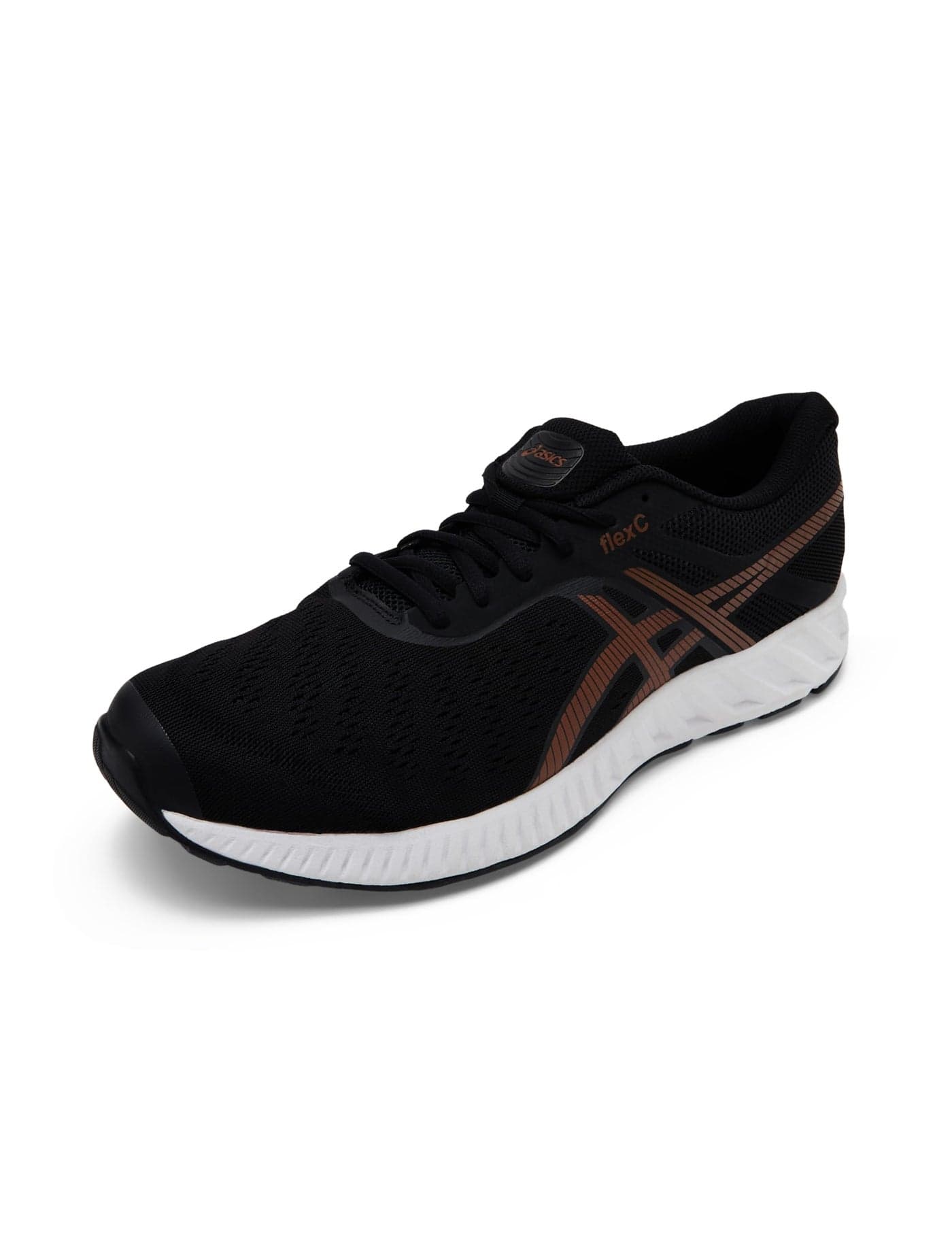 ASICS Mens Flex C Black/Bronze Sneakers - 8 UK (1201A275.003)