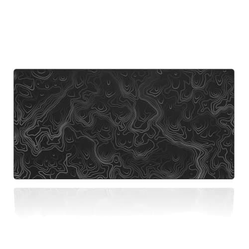 Gamer Boss - Gaming Mouse Pad - 48 x 24 Inches - 4mm Thick with Stitched Edges, Non-Slip Rubber Base, Premium Cloth Mousepad, Desk Mat for Laptop, Keyboard, Computer & PC (Mega, Topographic)