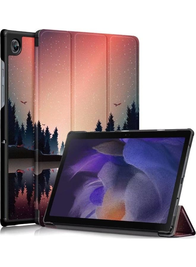 Dusk Print Flip Cover For Samsung Galaxy Tab A8 2021 Multicolour