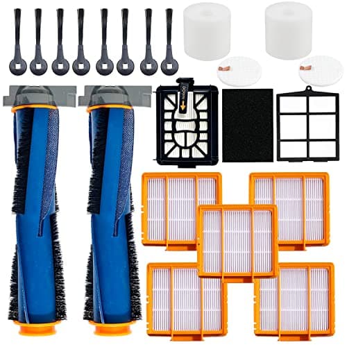 Replacement Parts for Shark AI AV2511AE AV2501S AV2610WA AV2501AE RV2502AE RV2610WA UR2500SR RV2520 AV2510 Accessories Kit with Main Roller Brush Filters Foam/Primary Filter Sweep Side Brushes