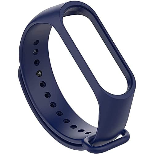 FREXCEZ Adjustable Xiaomi Mi Band 3/ Mi Band 4 Watch Silicone Strap Band Bracelet (BLUE)