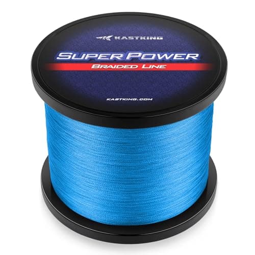 KastKing Superpower Braided Fishing Line, Ocean Blue, 80 LB, 300+27 Yds(8 Strands)