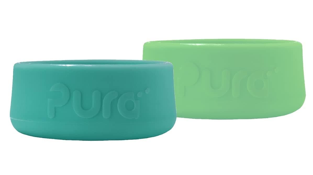 Pura Kiki Silicone Bottle Bumper PlasticFree MedicalGrade Dishwasher Safe Protective Leakproof Cover AntiSlip Bottom Cover Compatible wPura Stainless Bottles 5oz 9oz 11oz Moss Mint