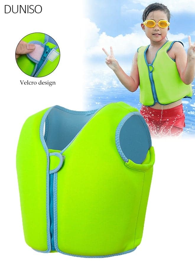 Kids Swim Vest, Neoprene Floatation Jacket for Toddlers, Adjustable Buoyancy Life Jacket for 35-50 lbs Children