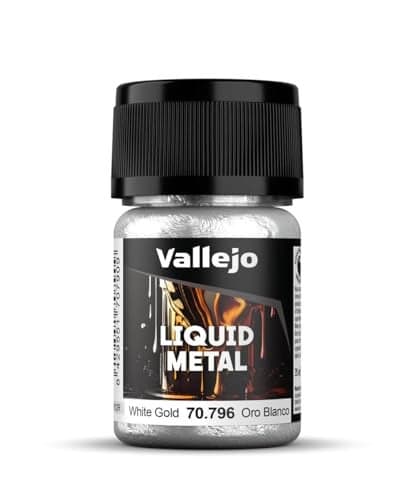 Vallejo - Liquid Metal | White Gold 35 ml. (1.18 fl.oz.)