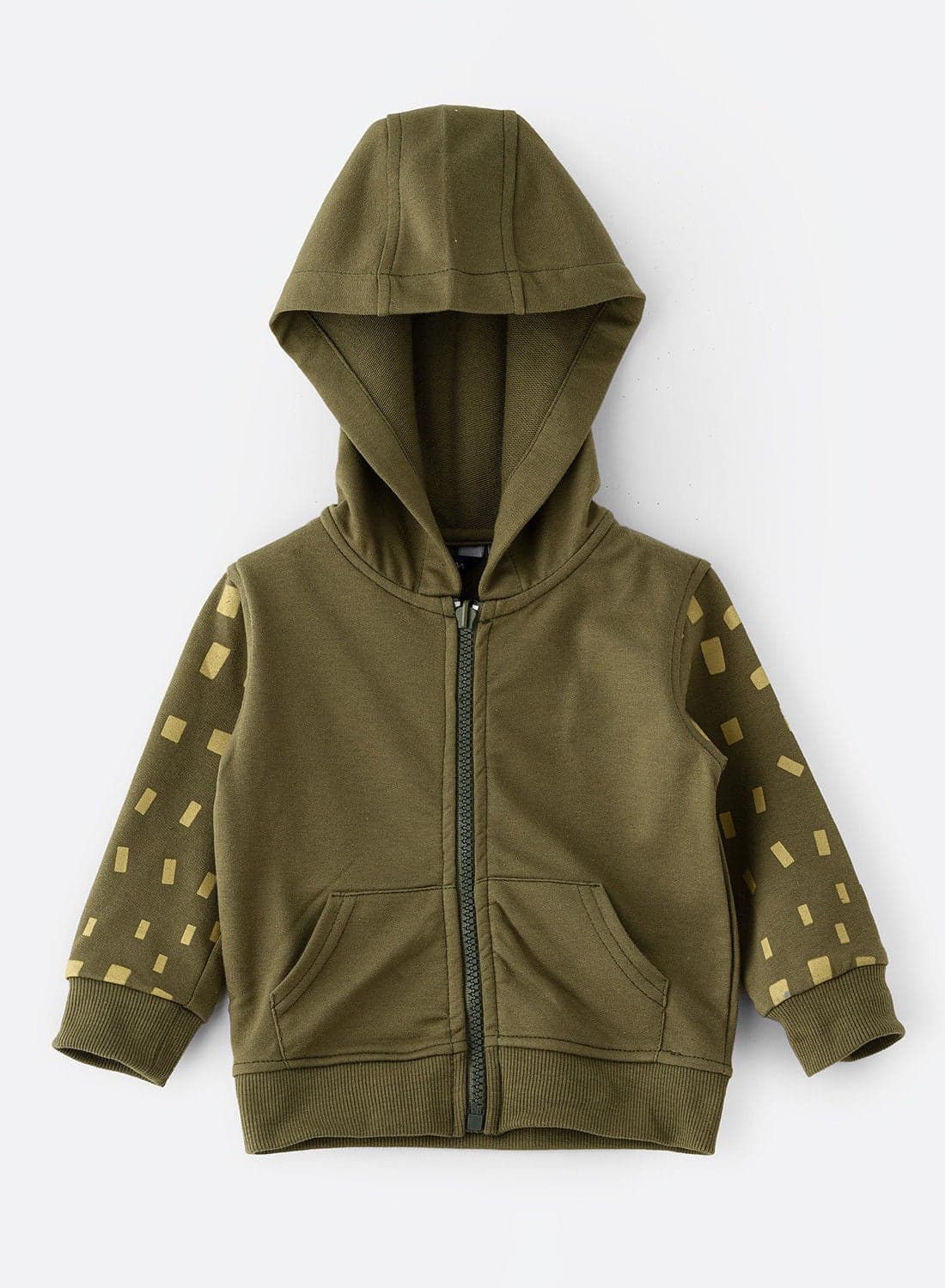 Knitted jacket wth hoodie
