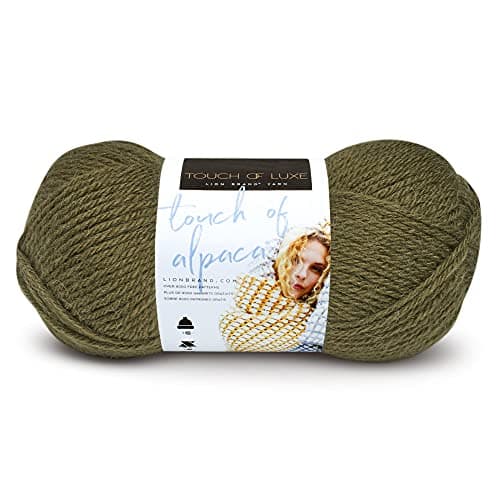 Lion Brand Yarn (1 Skein) Touch of Alpaca Yarn, Olive
