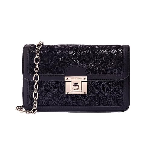 Lino Perros Black Textured Satchel