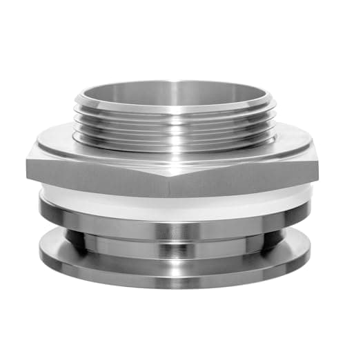 Carvedexquisitely 2" Tri Clamp Bulkhead Compression Fittings Stainless Steel 304 Weldless Bulkhead, Self-Made Kettle Bulkhead