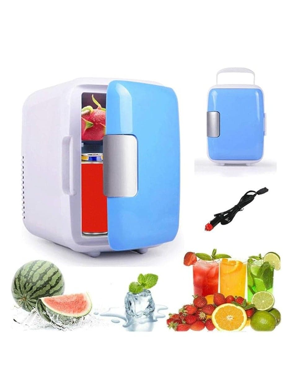 Mini 4L Fridge Makeup Refrigerators Dual-Use for Home Room Car