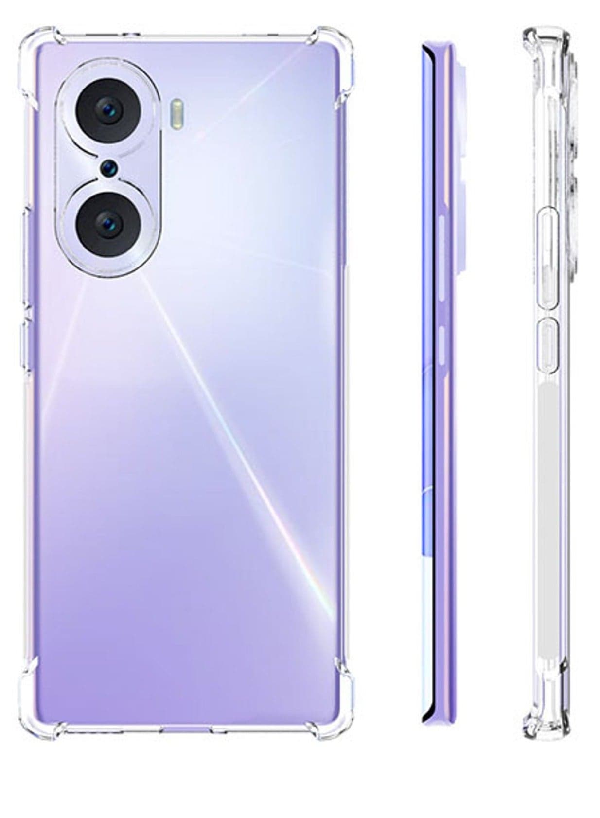 Soft Slim TPU Silicone Clear Case For Honor 60 Transparent