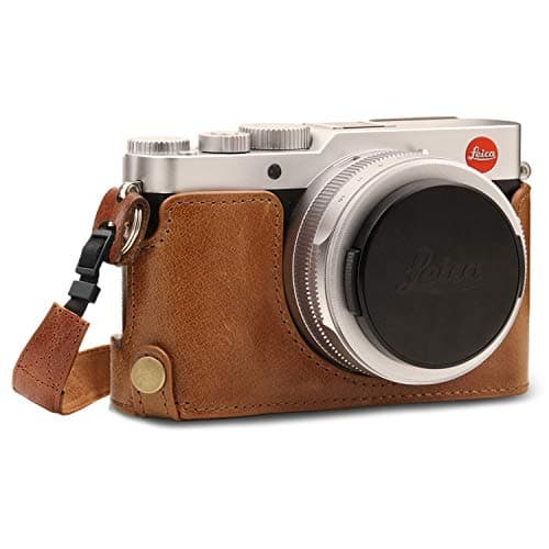 Mega Gear Leica D-Lux 7, D-Lux 8 Ever Ready Genuine Leather Camera Half Case And Strap