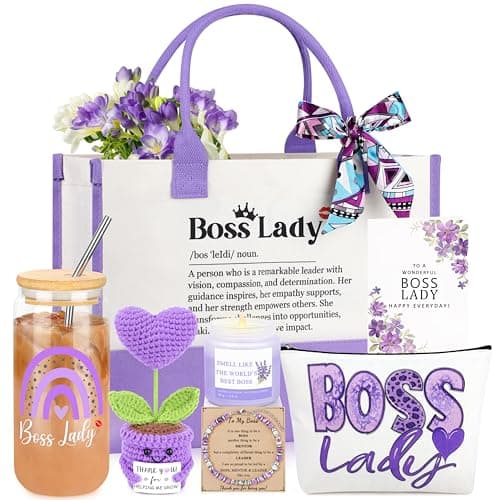 JoycuFF Boss Lady Gifts for Women Best Boss Gift for Women Administrative Professional Day Gifts Funny Birthday Thanksgiving Administrative Professional Day Gift for Bosses Lady Female