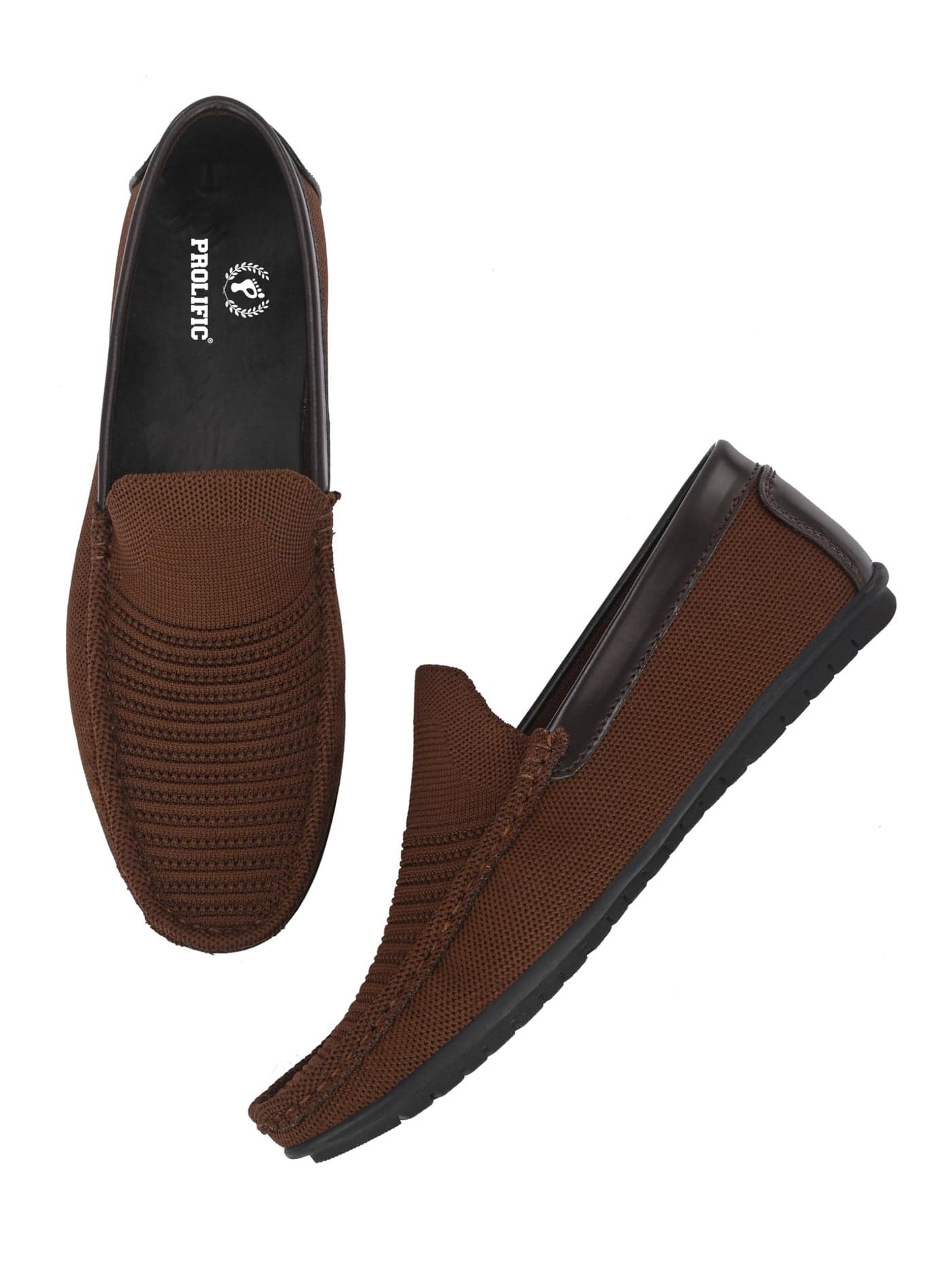 Prolific Men's Classy Casual Loafer & Slip-On Shoes Brown, 8 UK