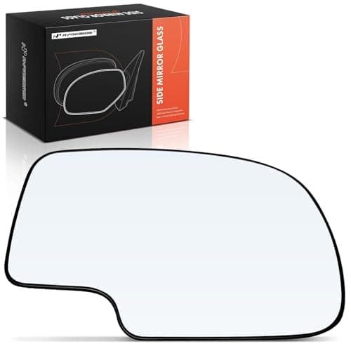 A-Premium Right Passenger Side Manual Non-Heated Mirror Glass Compatible with 1999-2007 Chevy Silverado, Tahoe, Suburban, Avalanche & GMC Sierra, Yukon & Cadillac Escalade, Escalade ESV/EXT