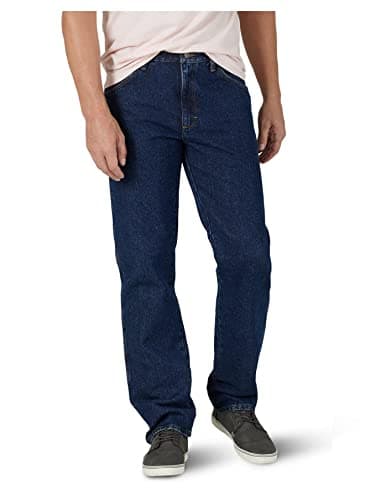 Classic 5-pocket Regular Fit Cotton Jean, Dark Rinse, 32W x 32L