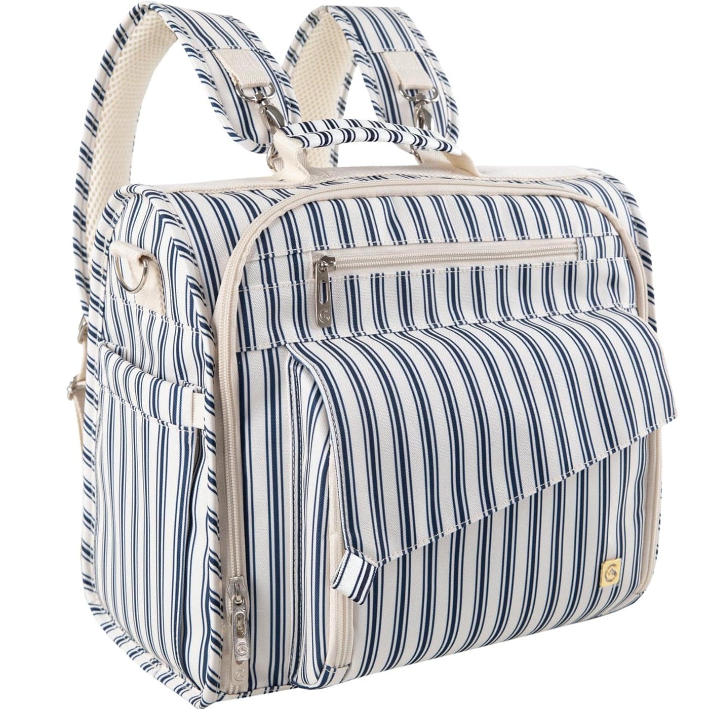 ALLCAMP Zebra Diaper Bag/Multi-Functional Convertible Diaper Backpack Messenger Bag,Large Capacity, Waterproof and Stylish