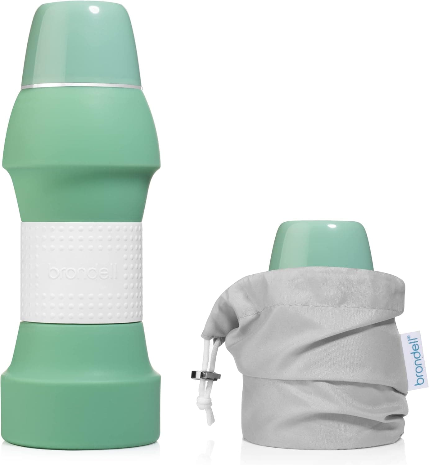 Brondell Bidet GoSpa Collapsible Travel Bidet Compact and Discreet with Travel Bag 500ml in Green