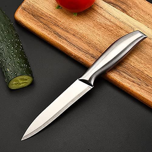 KitchEase German Stainless Steel Chefs Paring Peeling Knife Professional Chopping Cutting Multipurpose Sharp Blade for Home Kitchen Restaurant Gifting