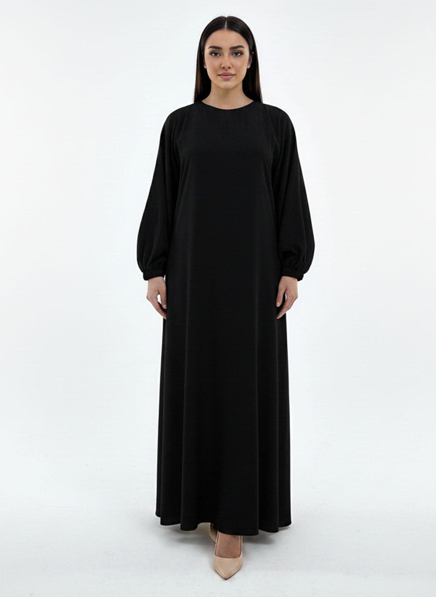 Lightweight Harir Maqsood Black Prayer Abaya