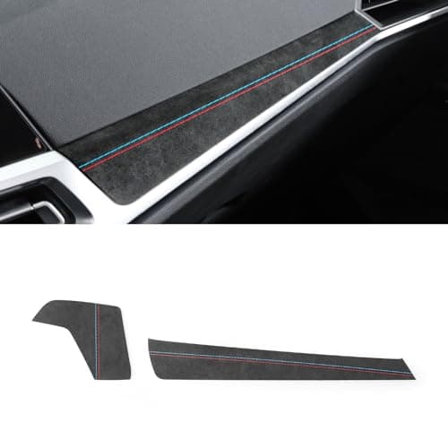 Betterhumz Car Central Instrument Dashboard Cover Trim Compatible with BMW G20 G28 G42 G23 3 4 Series 318i 320i 330i M340i 2020-2023 Car Interior Accessories for Alcantara Style A