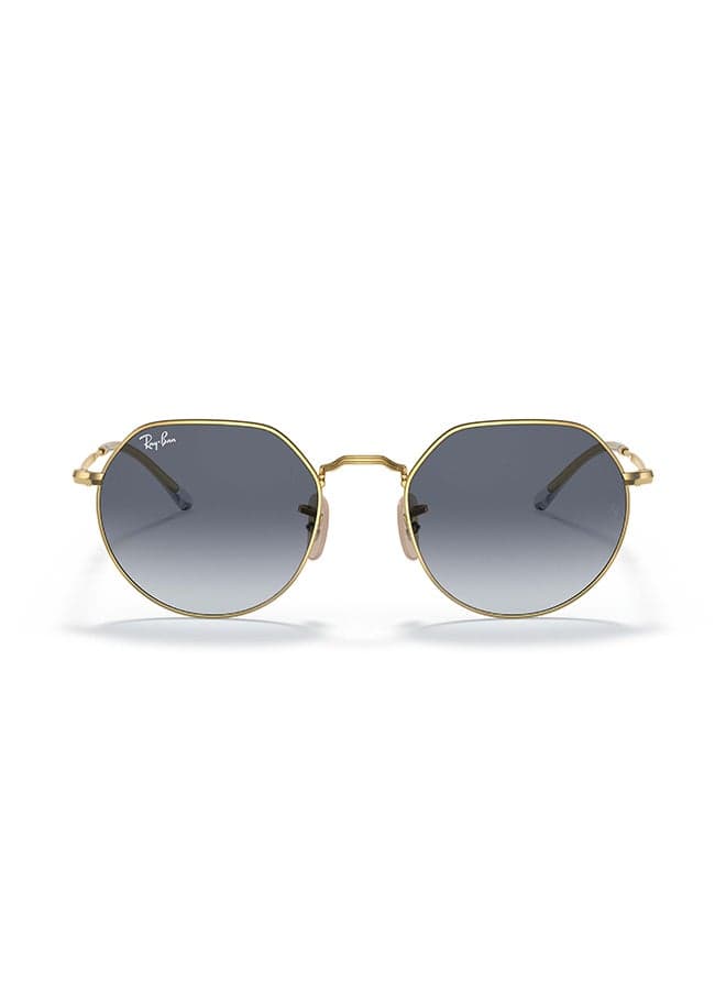 Unisex Jack RB3565 001/86 Unisex's Full Rim Irregular Sunglasses - Lens Size: 55 mm