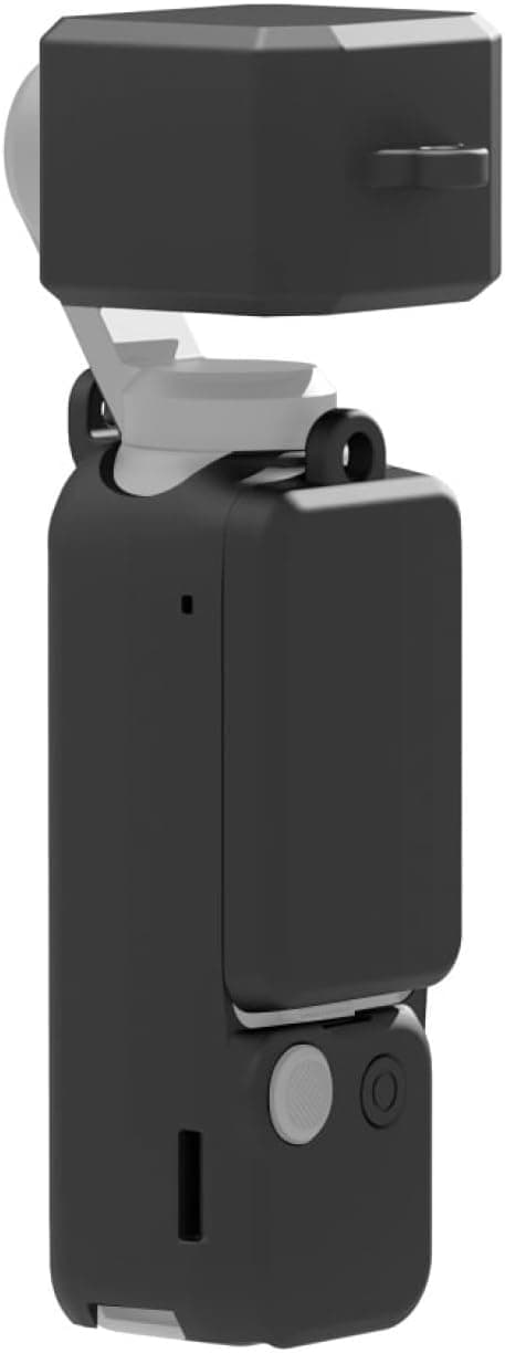 PULUZ Silicone Case Cover Sleeve for DJI OSMO Pocket 3 Accessories Gimbal Camera Protective Case Cover Shell Accessories 3 in 1 Silicone Cover Case Set Black