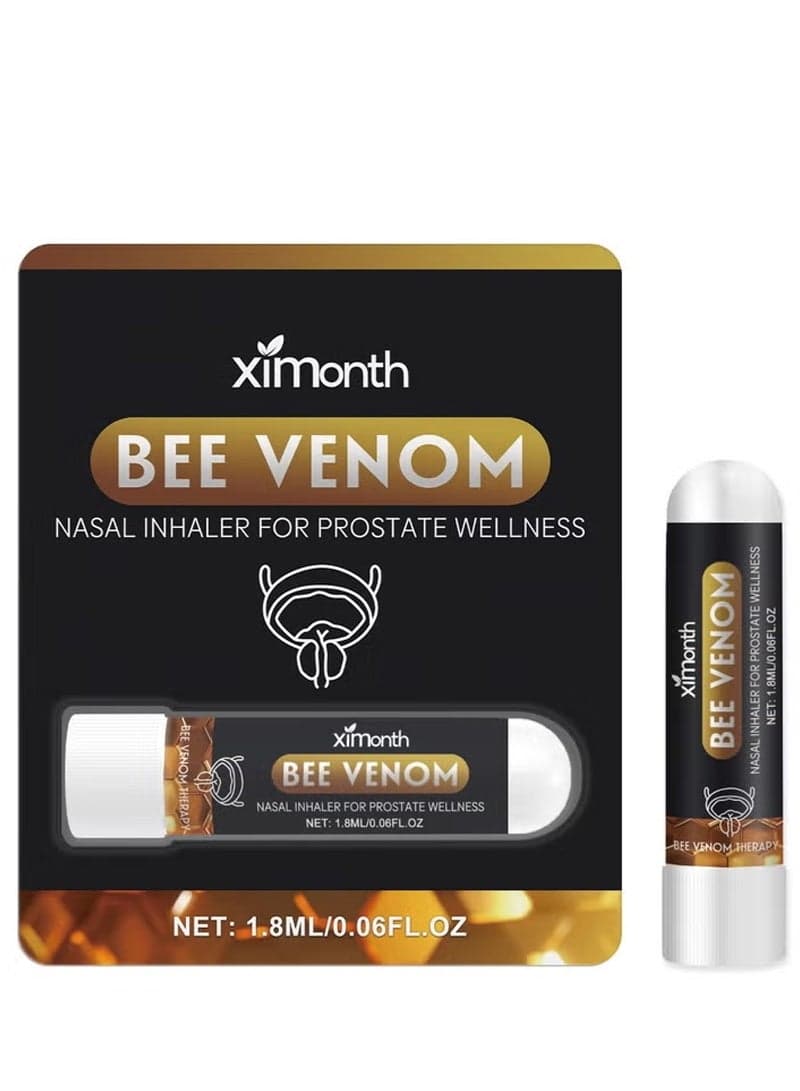 Bee Venom Prostate Wellness Nasal Inhaler – Herbal Aromatherapy Stick for Men, Natural Plant Extracts, Refreshing Nasal Experience, Portable and Lightweight Design, Simple Daily Wellness Support