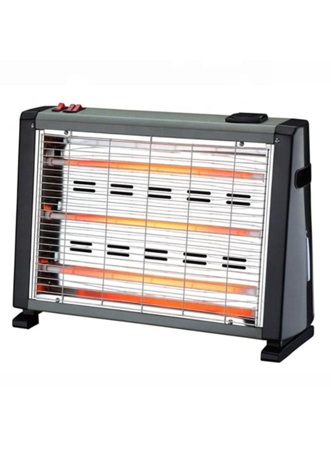 Stay Warm with Luxgen Quartz Heater High Power 1500W Electric Indoor Heater Featuring Three Heating Tubes Humidifier Safety Tip Over Switch Compact Design for Winter Comfort at Home and Office