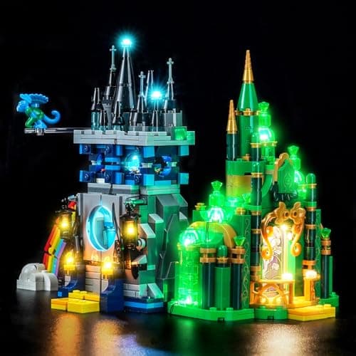 BrickBling LED Lighting Kit Compatible with Lego Wicked Emerald City Kiamo Ko Castle Creative Light Compatible with Lego 75689Lights Only Not Come with Model