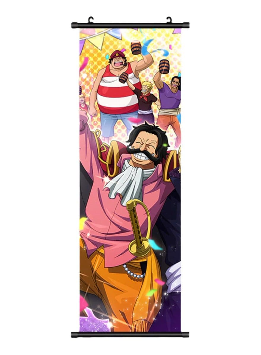 One Piece Anime Poster Wall Scroll JPN Version Anime Artwork Hanging Scroll Suitable for Home Decoration Party Decoration (90cm x 30cm HZW-11)