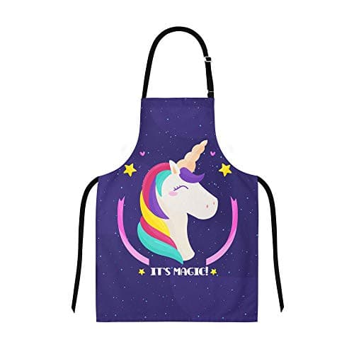 Hopcara® Apron for Kids | Rainbow Love Apron for Girls | Waterproof & Washable | Adjustable Neck | for Painting Cooking Baking Sculpting | Digital Printed 3-7y