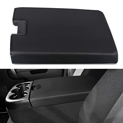VANJING Compatible with Chevy GMC Silverado Suburban Tahoe Sierra 2007-2013 Center Console Lid Armrest Kit Cover with Latch Pickup Repair Replaces 20864154