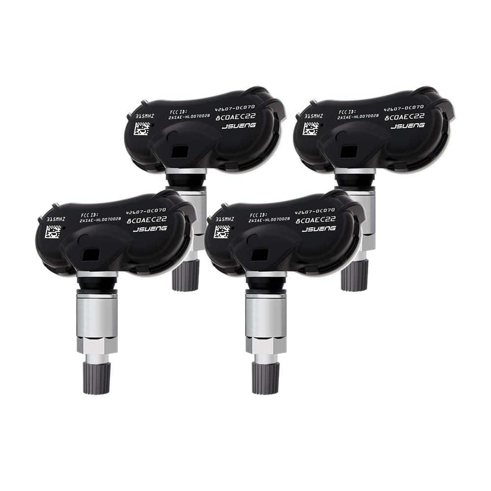426070C060 TPMS Sensor fit for 0817 Toyota Sequoia 0620 Toyota Sienna 0617 Toyota Tundra Tire Pressure Monitoring System Sensor Replaces 4260708010 426070C050 426070C080 315Mhz 4Pack