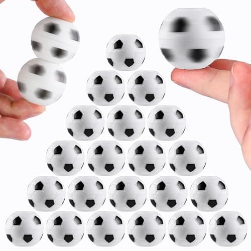 SCIONE 36 Pcs Soccer Party Favors for Kids 812 Mini Soccer Fidget Spinners Toys for Birthday Party Favors Treasure Box Toys Return Gifts for Kids Classroom Prizes