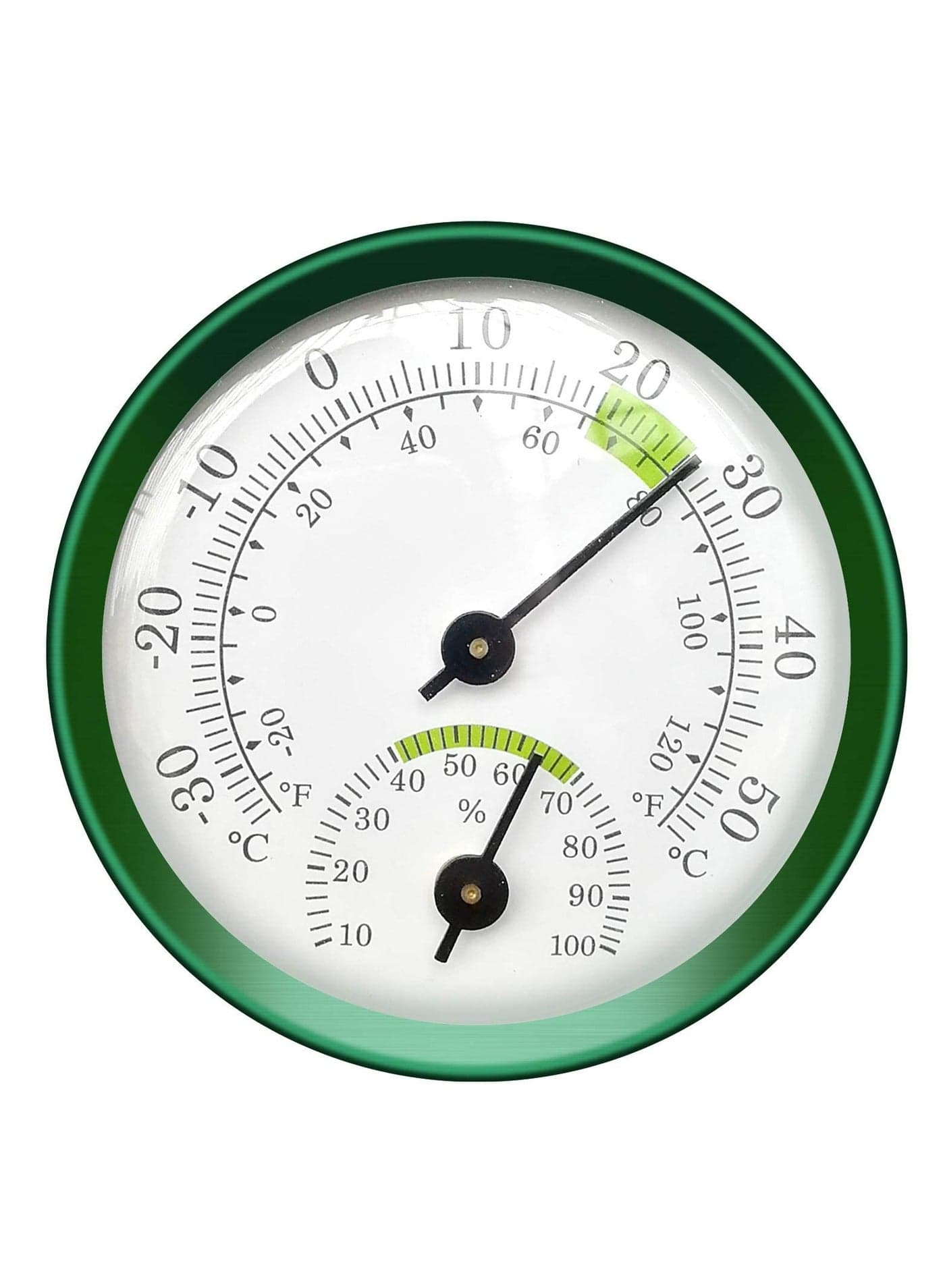 Mini Indoor Thermometer and Humidity Gauge – Small Thermometer Hygrometer Analog Temperature Monitor for Home Wall Room Greenhouse Incubator Tank Decorative, NO Battery Needed