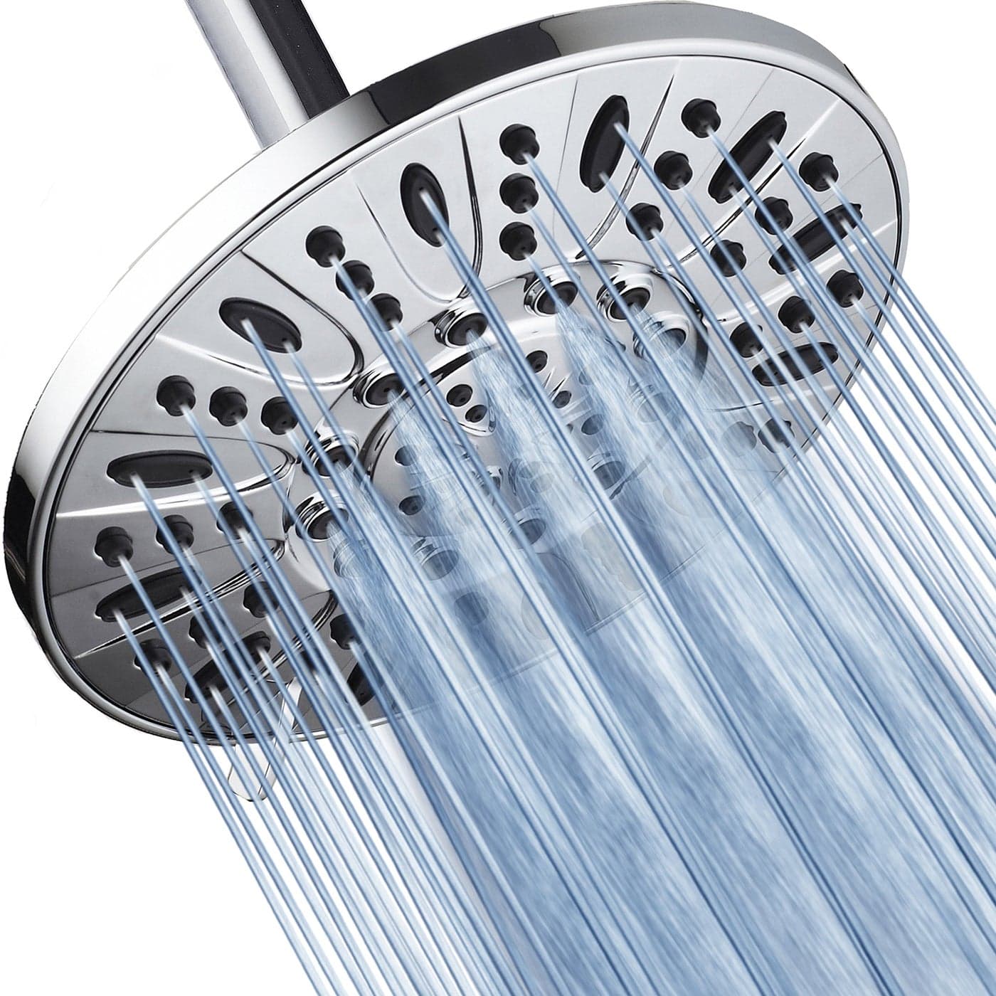 AquaDance High Pressure 6Setting 7 Rainfall Shower Head Tested to Meet US Quality Standards AngleAdjustable with ToolFree Installation Chrome Finish