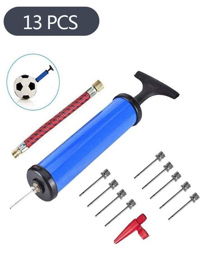 Portable Air Pump Set, Sports Ball Tool Inflator Ball Pump, Football Basketball Volleyball Rugby Balloons Swim Inflatables
