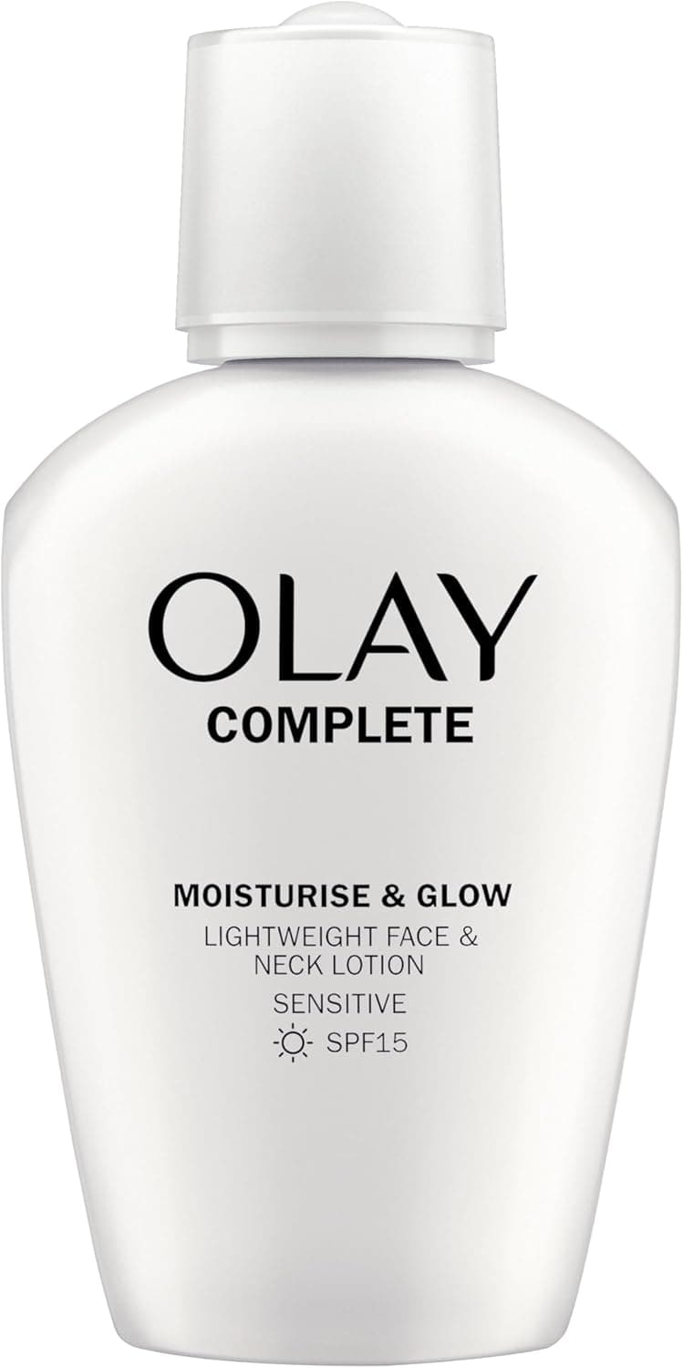Olay Complete Moisturise Glow Face And Neck Lotion For Sensitive Skin With SPF15 For Beautiful Healthy Glowing Skin In Just 1 Day 100ml