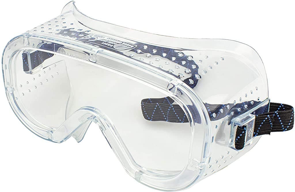 Neiko 53874A Clear Protective Lab Safety Goggles Chemistry Scientific Construction Goggles Contractor Work Woodworking AntiFog and Splash Includes Ventilation and for Men and Women