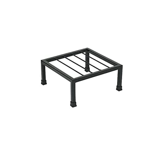 N.A Supplier NAYRA Metal Planters Square Shape Thick and Strong Leg with Ruber |Black Stand Stylish Gamla Planters Perfect Stand for Planter Indoor and Outdoor (25 CM Stand) Set of 1