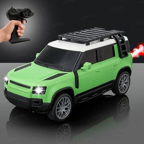 Zest 4 Toyz Remote Control Car Toy with Mist Spray Action High Speed RC Car Type- C Rechargeable RC Vehicle for Boys and Girls Age 3+ (Green)
