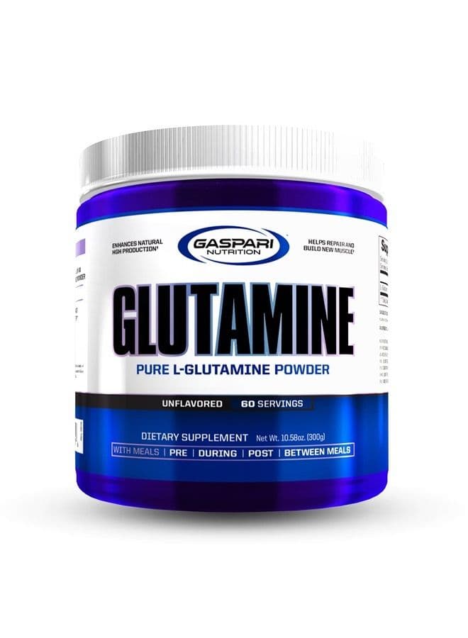 , Glutamine, Pure L-Glutamine Powder, Perfect Pre Workout, Post Workout and Recovery, Micronized Glutamine Powder (60 Servings, Unflavored)