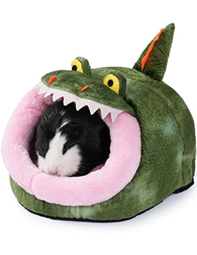 JanYoo Chinchilla Hideout Bed House Toys and Accessories Cage Cave Cute Cube Cup Hide for Bearded Dragon FerretLCrocodile