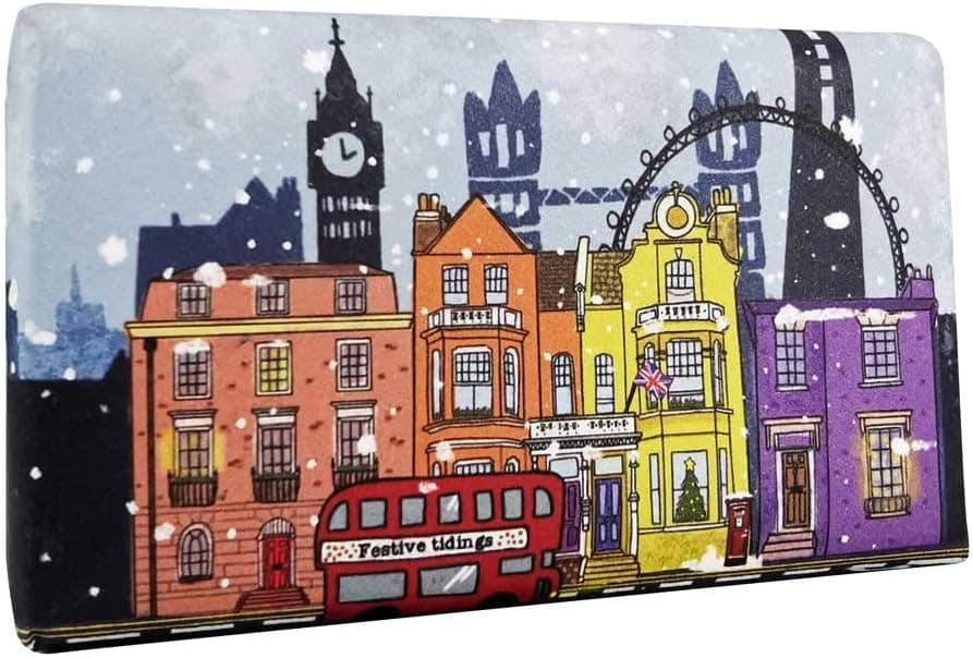The English Soap Company Festive Soap Bar 190g London in Winter Winter Flowers