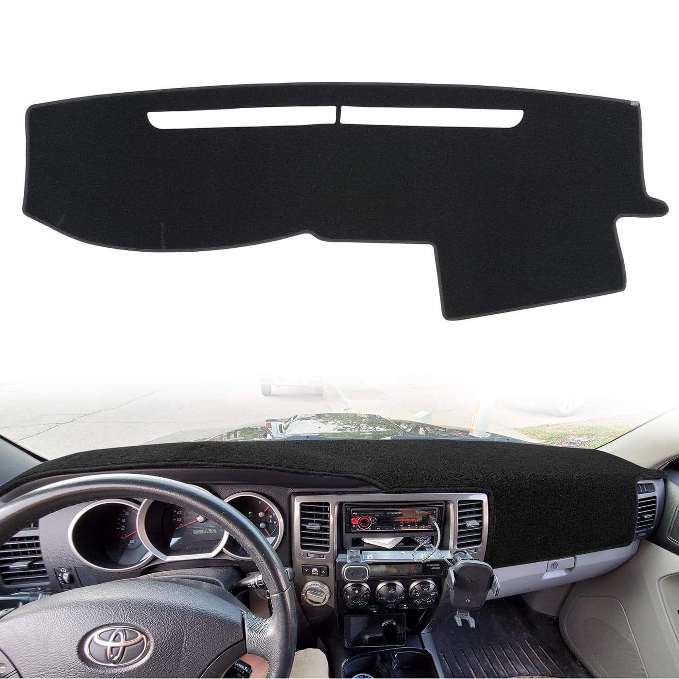 HanLanKa Dashboard Cover Mat Dash Cover Compatible with Toyota 4Runner 2003 2004 2005 2006 2007 2008 2009 Dash Board Protector CoverBlack