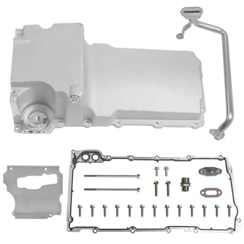 302-1 LS Oil Pan Kit Fits for LS1 LS6 LS2 LS3 LS6 LSX 4.8L 5.3L 5.7L 6.0L 6.2L Engines GM Muscle Classic Car Truck Aluminum Swap Retrofit Oil Pan Kit